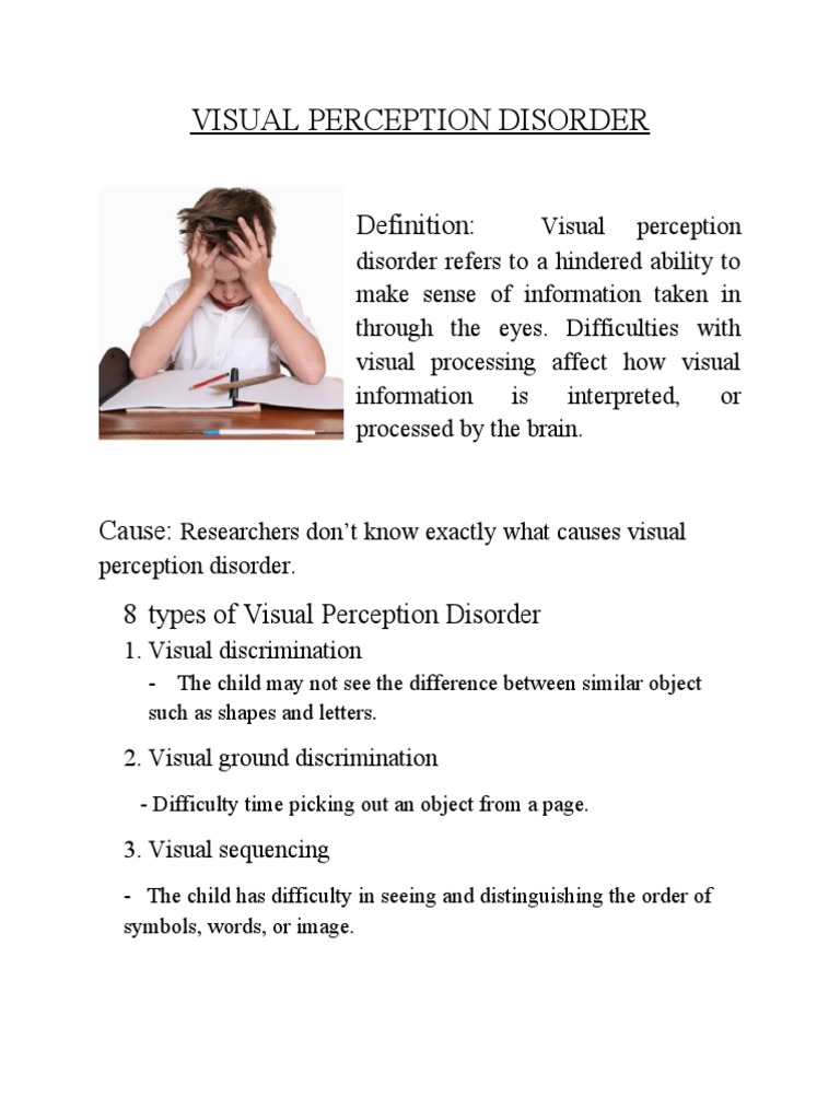 Average Visual Perception Disorder