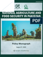 National Agriculture and Food Security in Pakistan