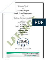 Industry Analysis Supply Chain Management: "Lafarge Surma Cement LTD."