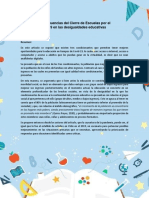 Consecuencias Del Cierre de Escuelas en Pandemia PDF