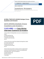 40 REAL TIME DATA MINING Multiple Choice Questions and Answers PDF