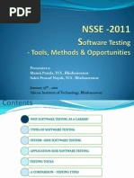 NSSE-2011-ManojPanda-SoftwareTesting