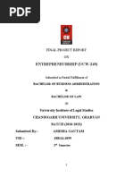 Business Law Research Paper - Enterpreneur 2020