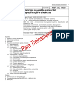 NBR ISO 14001 - 1996 - Sistema de gestao ambiental - treinamento