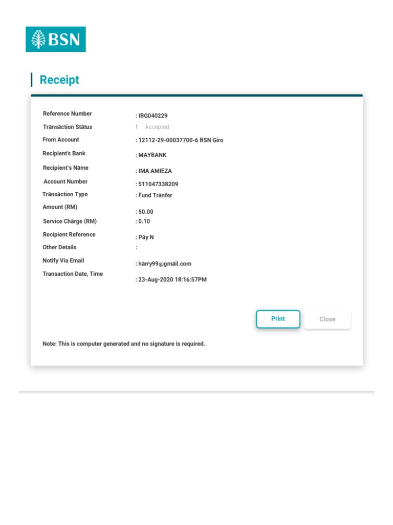 Mybsn Interbank Giro Bank Simpanan Nasional Pdf