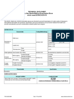Technical Data Sheet Nitrile, Non-Sterile Medical Examination Glove Which Meet ASTM D 6319-10