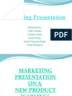 Marketing Presentation: Submitted By: Neha Vasisht, Vidushi Malik, Richa Pushp, Anand Narayan Singh, Varun Bhargava