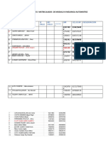 Lista de Estudiantes Matriculados de Modulo Iii Mecanica Automotriz