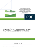 Evolución extensión rural Colombia