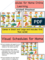 By Ms. Kristen's Preschool: Visual Schedules For Home Online Learning