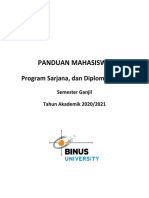 Panduan Mahasiswa Binus Semester Ganjil 20202021 PDF