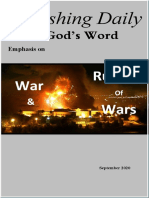 Wars & Rumors of Wars  September 2020