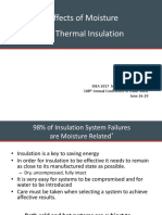 Effects of Moisture in Thermal Insulation