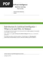 Artificial Intelligence: Machine Learning