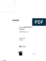 Datasheet: 0.11 M Arm7Tdmi-S™ Processor