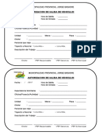 Autorizacion de Salida de Vehiculos