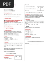 Daily Lesson Plan in Mathematics I | PDF | Decomposition | Lesson Plan