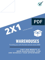Warehouses: Providing You With The Best Service Since 2008 Visit Our Website at and Schedule Your Appointment