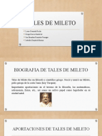 Exposicion de Tales de Mileto