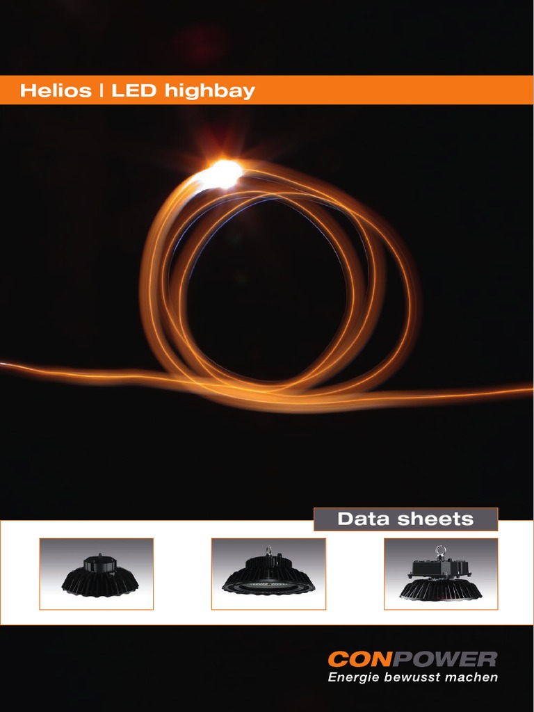 Helios LED Highbay Data Sheets PDF Light Emitting Diode Lighting
