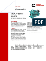 Diesel Generator Set QSK78 Series Engine: 2750kVA - 3000kVA 50 HZ