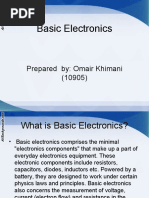 Basic Electronics: Prepared By: Omair Khimani (10905)