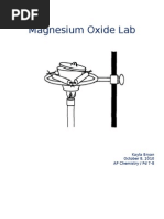 Download Magnesium Oxide Lab by kaylababyy SN47397569 doc pdf