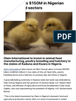 Olam Invests $150M in Nigerian Poultry, Feed Sectors - Feed Strategy
