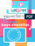 Ii-V Line: Keys Checklist