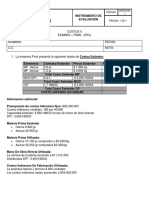 Costos ABC análisis silla acero