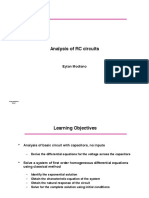 Analysis of RC Circuits