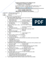 UAS Teknologi Pengawetan Makanan D3