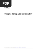 Using The Manage Boot Devices Utility: © 2012 Citrix Systems, Inc. All Rights Reserved.