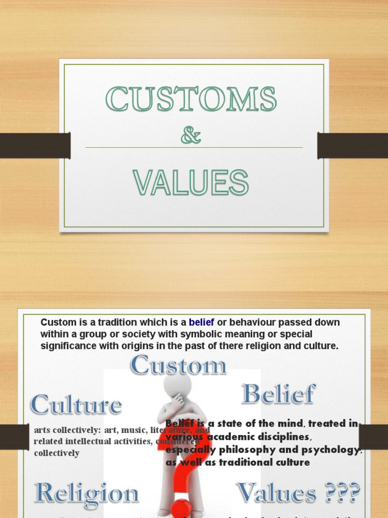 Customs and Values in Indian Culture | PDF | Clothing | Religion And Belief
