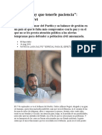 A La Paz Hay Que Tenerle Paciencia - Carlos Negret