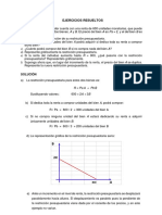 S 7 - Ejercicios Resueltos - Curvas Indiferencia, Recta Presupuestaria, Equilibrio