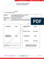 Product Specification: Preliminary Specifications (V) Final Specifications