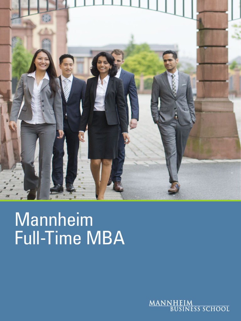 Mannheim Full-Time MBA Program Overview | PDF | Master Of Business ...