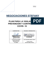 Plan COVID-19 Negociaciones Stefany