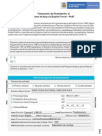 Formulario de Postulación Al Programa de Apoyo Al Empleo Formal - PAEF