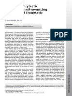 Use of Prophylactic Antibiotics in Preventing Infection of Traumatic Injuries