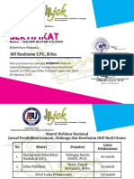 Sertifikat WebNas JP - Jok 2020 Afif Rusdiawan S.PD., M.Kes