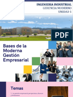 Unidad 1. Bases de La Gestión Empresarial Moderna