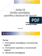 Gerencia Moderna - Unidad 2 - Clase 1 (Gestion Estratégica, Operativa y Funcional Del Negocio) PDF