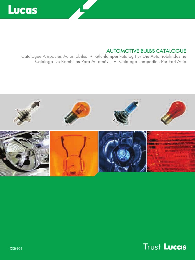 Catalogue Ampoules Automobiles Lucas | PDF | La nature