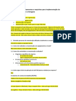 Questionário Inicial Módulo SAP PM em Um Projeto