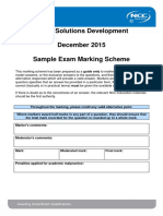 Office Solutions Development December 2015 Sample Exam Marking Scheme