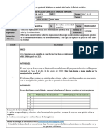 Actividades Del Día 24 de Agosto de 2020 para La Materia de Ciencias 2