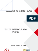 Welcome To English Class: Introduce Myself