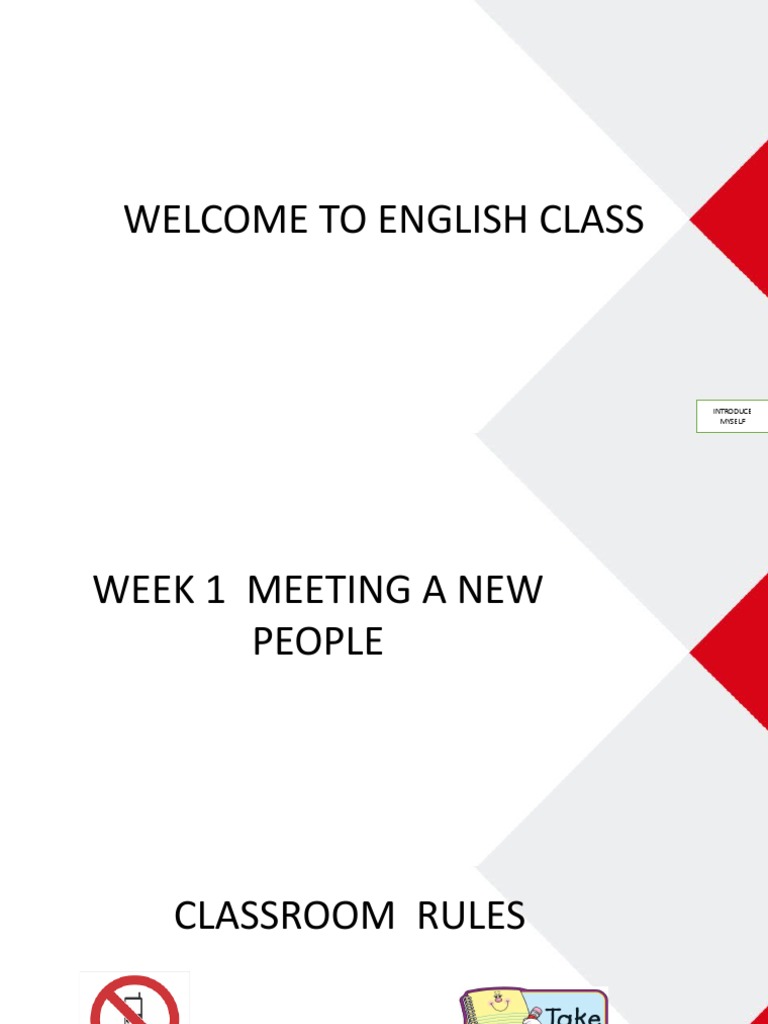 Introduction to English Class | PDF | Foreign Language Studies